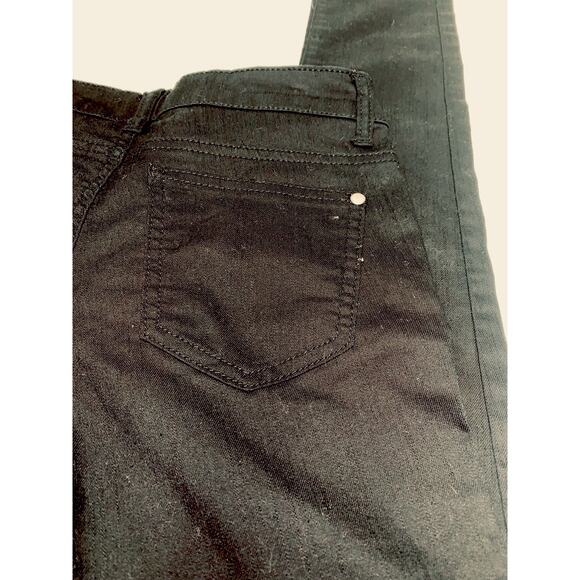 Forever 21 Skinny Jeans Womens 28 Black Stretch Low Rise Denim Jeans Marked 24 - Picture 5 of 12